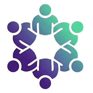 An illustration of people in a circle